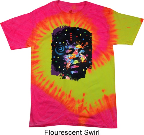 jimi hendrix tie dye t shirt