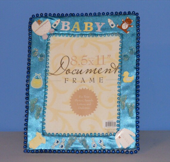 8x10 Baby Boy's Picture Frame With Baby by RitaDeniseMcmanama
