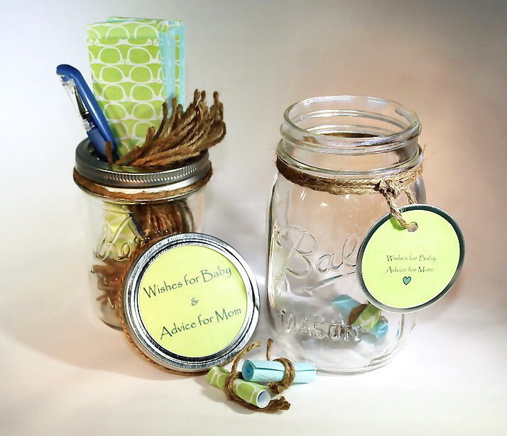 Message Filled Wish Jar Baby ShowerGraduationBridal