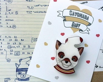 Fantastic Mr. Fox Brooch, Wes Anderson Brooch, Shrink Plastic