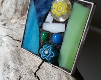 Mosaic Stained Glass Pendant
