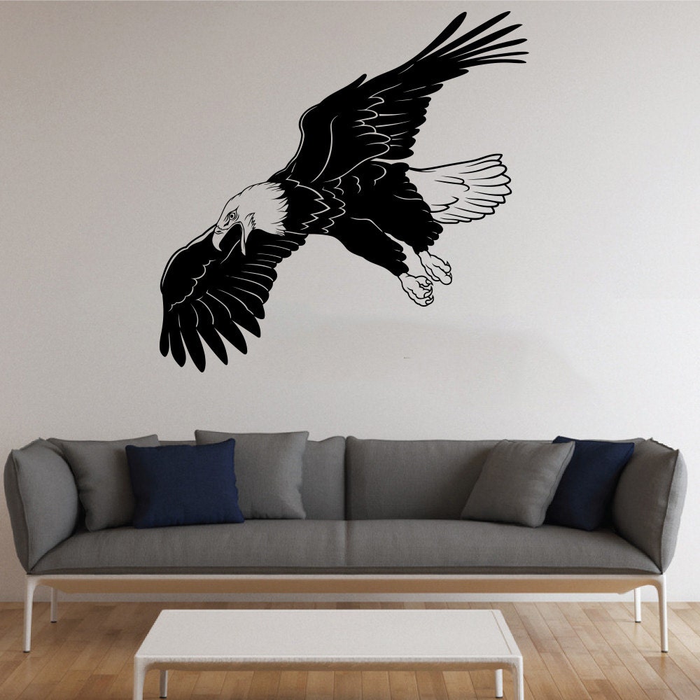 Hawk Vinyl Decal Eagle Wall Sticker Birds Stickers Wall Vinyl