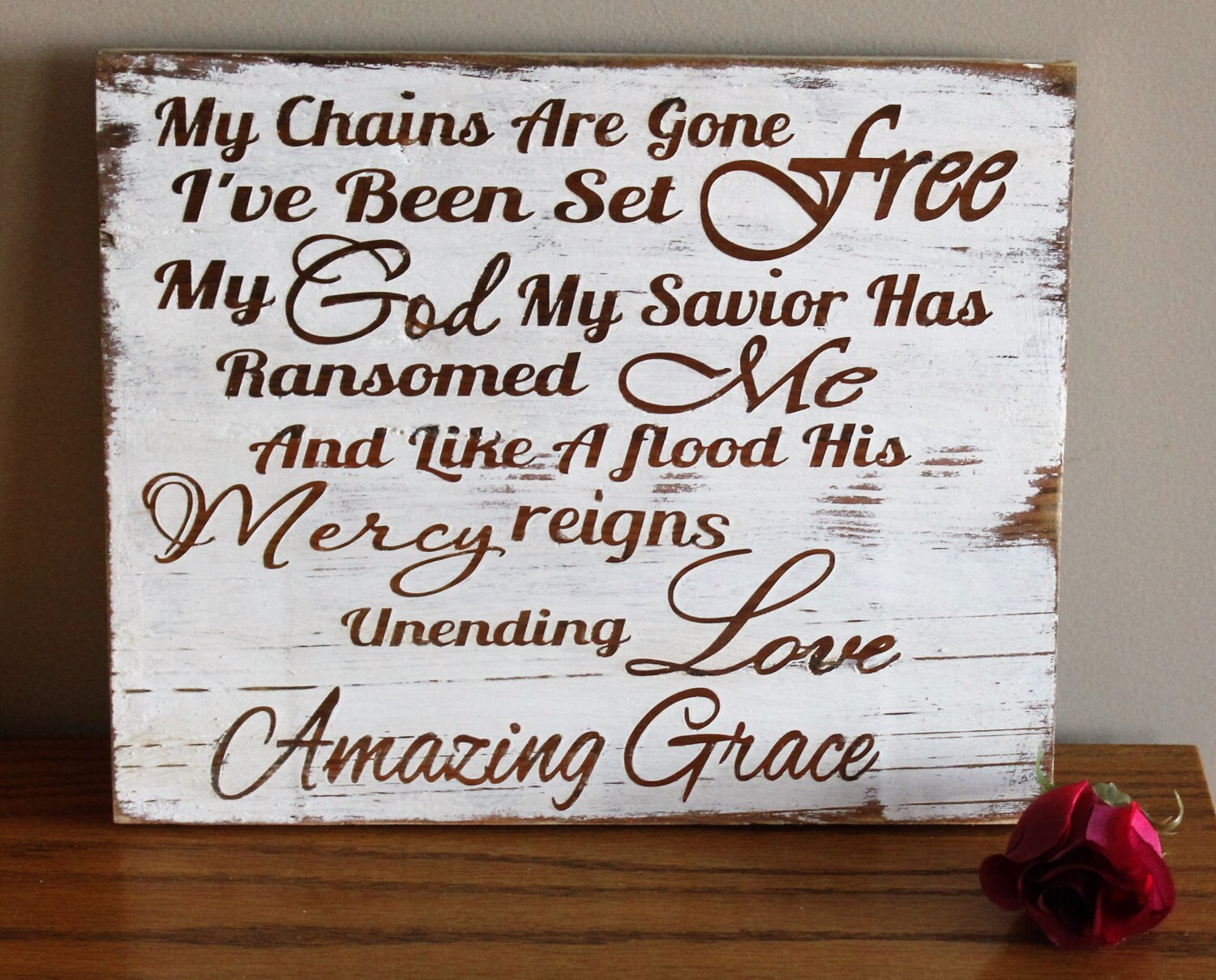 My Chains Are Gone I've Been Set Free by Gratefulheartdesign