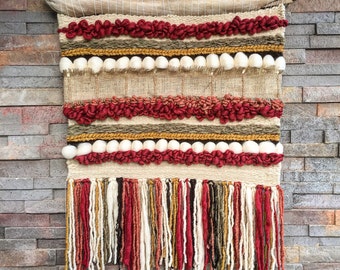 Woven wall hanging