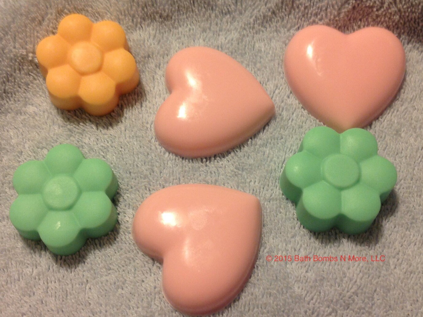 Hearts and Flowers shaped soaps