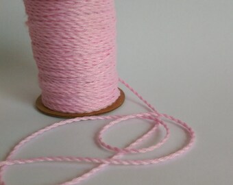 COTTON TWINE Decorative Rope String 10 Meters, Floral Supplies, Pink Craft Rope
