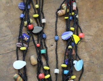 Multistrand FUANI adornment TOUAREG / TUAREG collier - bib waterfall- Bijoux ethniques - Ethnic - Berbere - Nomadic tribe - bohemian layered