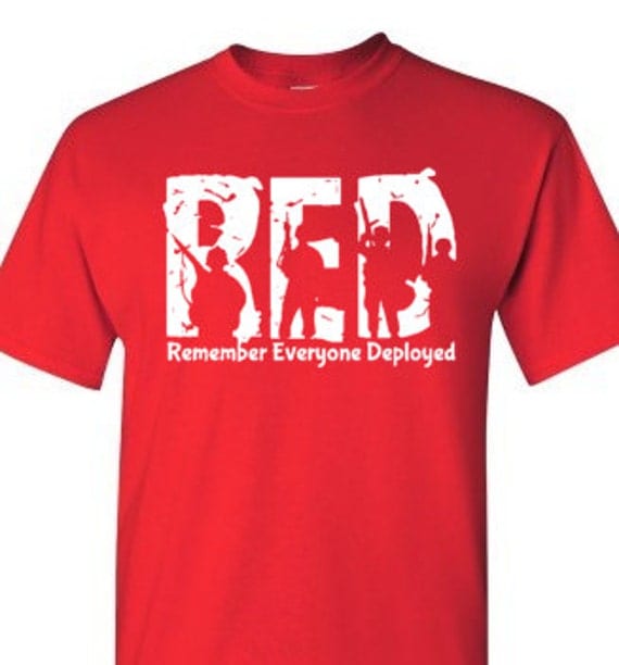 wear red on fridays to support our troops