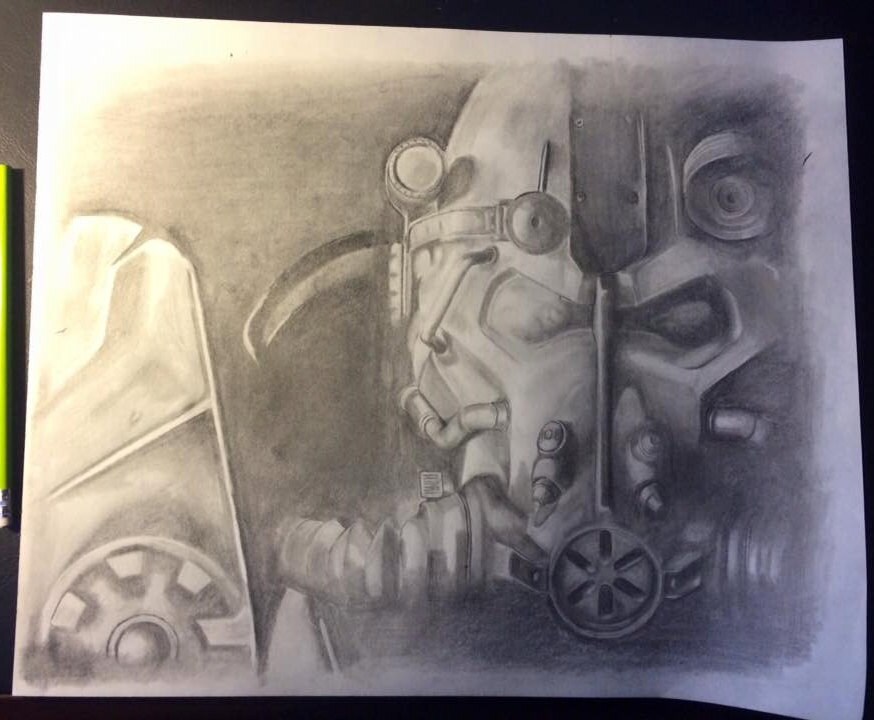 Fallout 4 Power Armor Drawing