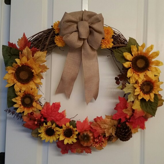 items similar to fall wreaths autumn wreath front door items similar to fall wreaths autumn wreath front door