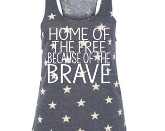 home of the free because of the brave tattoo