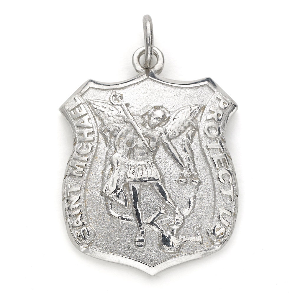 Saint Michael Pendant Sterling Silver