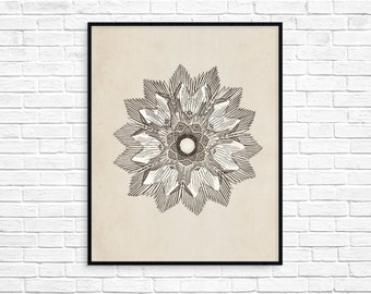 geometric wall art, geometric print, abstract art, abstract art print, black and white, geometric prints, mandala art print, geometry print