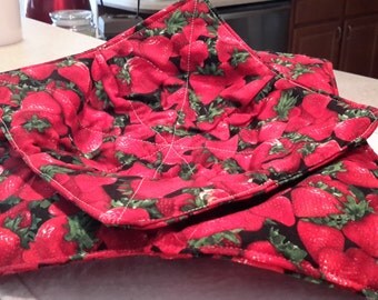 Microwave bowl potholder set