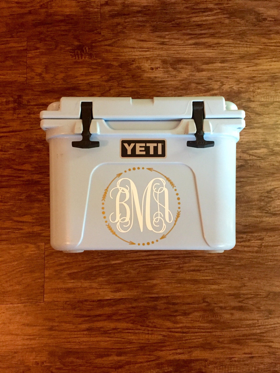 Yeti Cooler Decal Yeti Monogram Sticker Yeti Sticker