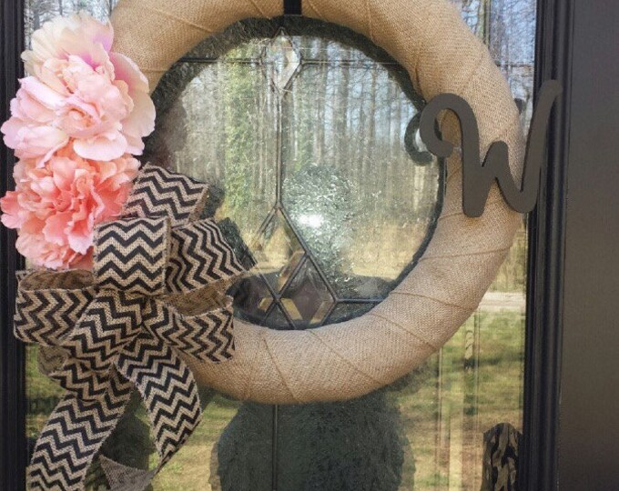 Burlap Wreath, Wreath, Home Decor Wreath, Burlap Home Decor, Door Wreath Burlap