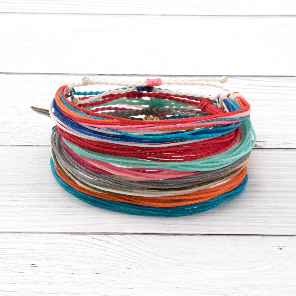 Wax Cord Surfer Bracelet Friendship Bracelet Waterproof Wax