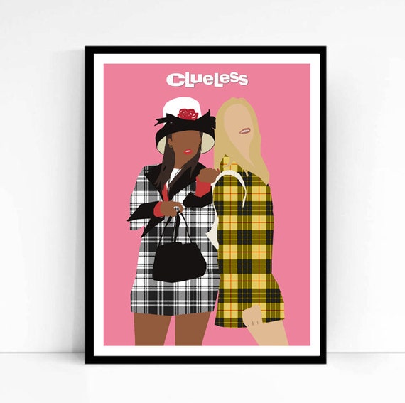 Clueless Movie Poster Cher & Dionne Minimalist print