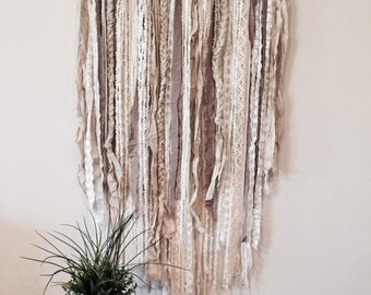 Large Neutral Fiber Wall Art