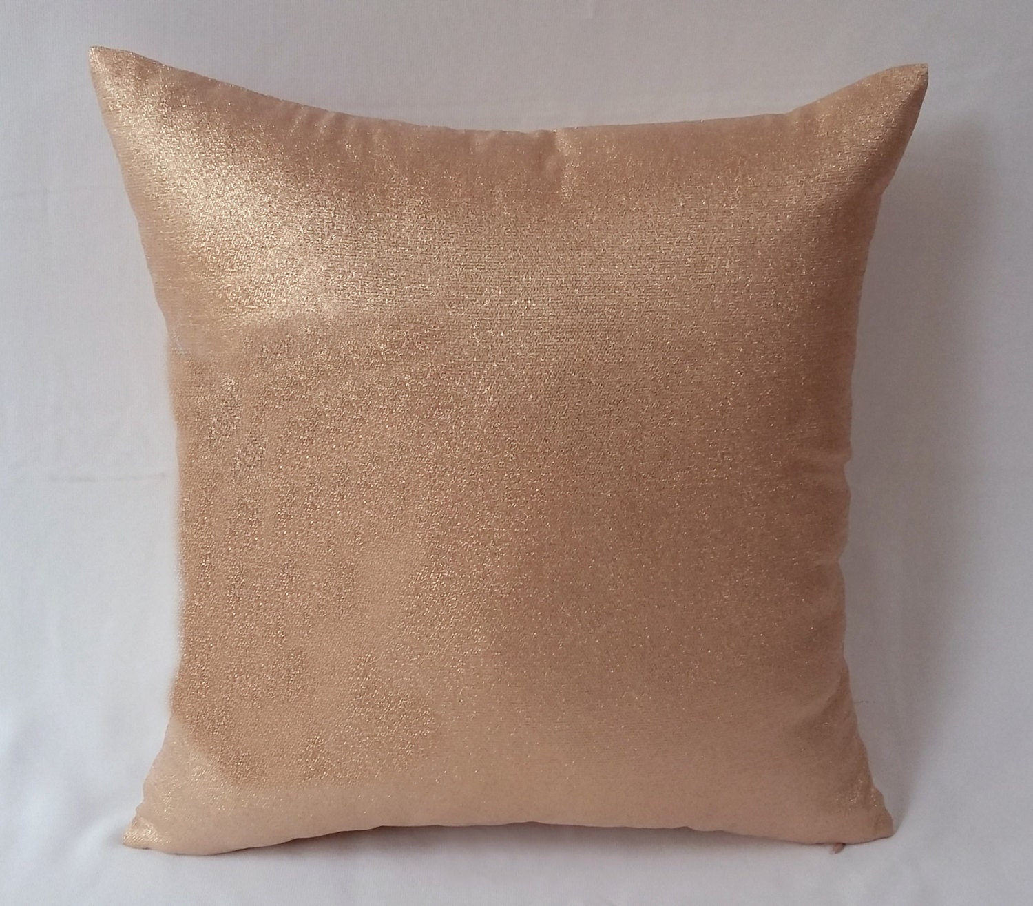 Rose gold pillow rose gold decorative throw pillow rose gold