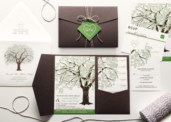 Grandfather Oak Tree Wedding Invitations Rustic Grandfather Oak Tree Wedding Invitations Rustic