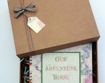 Our Adventure Book - Travel Photo Album - My Adventure Book - Vacation Scrapbook - Travel Journal - 10"x 8" scrapbook - can be personalised