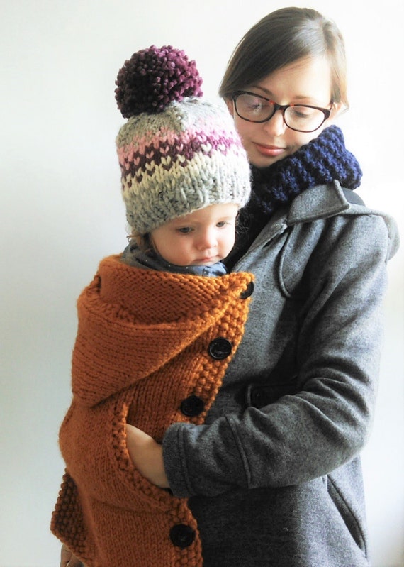 Muster stricken / / Babytragen Mantel Extender von KniftyKnittings