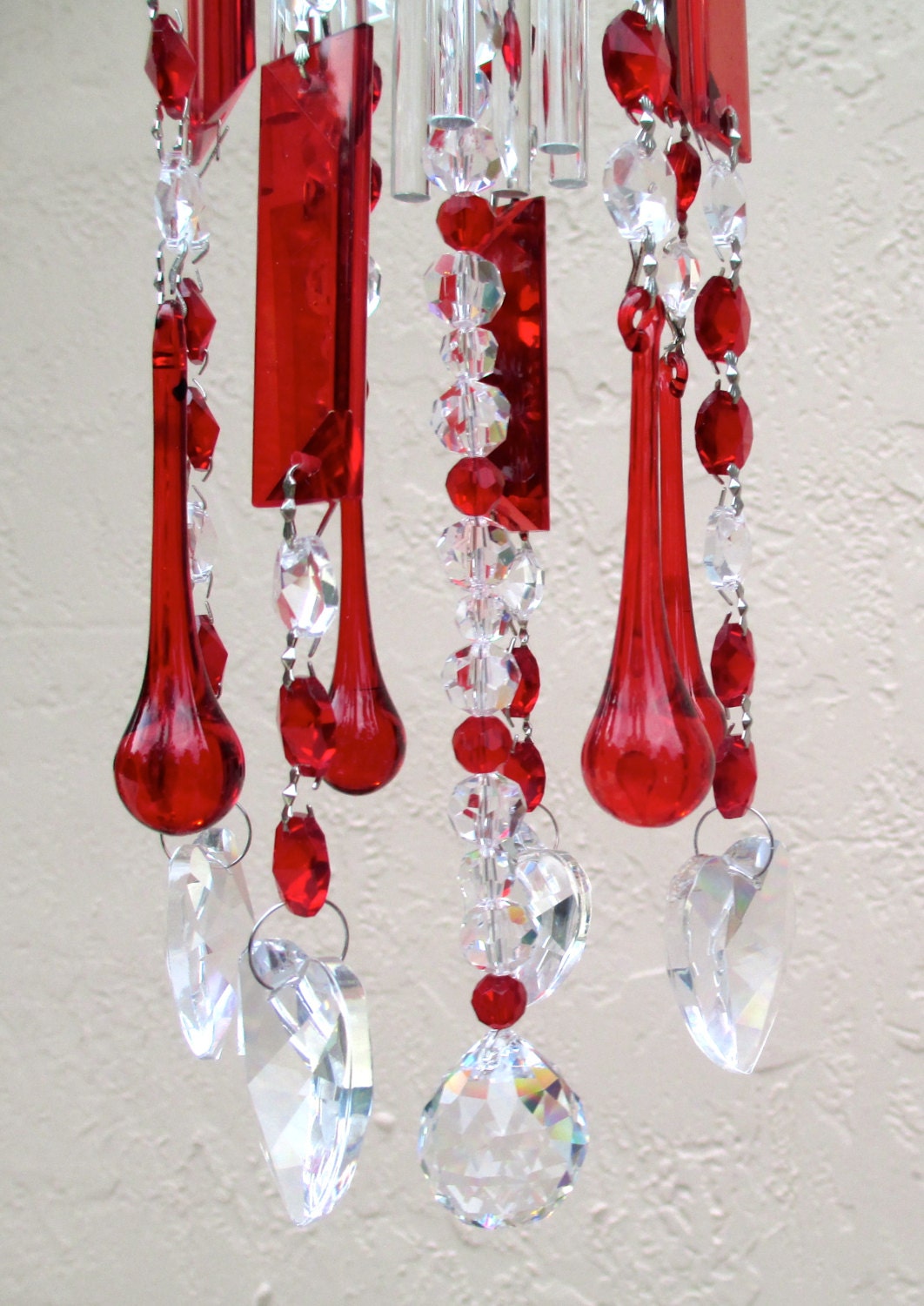 Crystal Wind Chime Red Crystal Wind Chime by YourCrystalDream