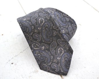 1950s Chris Anthony Skinny Silk Tie