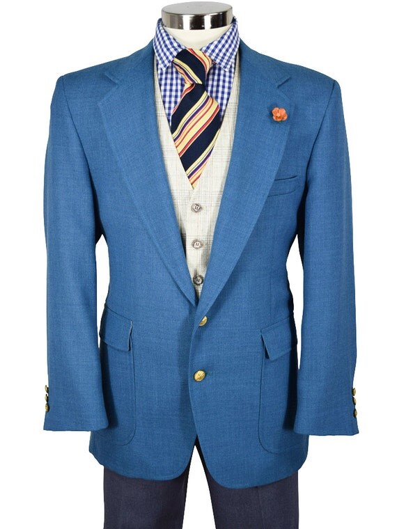 Preppy 42S Patch Pocket Blue Sport Coat