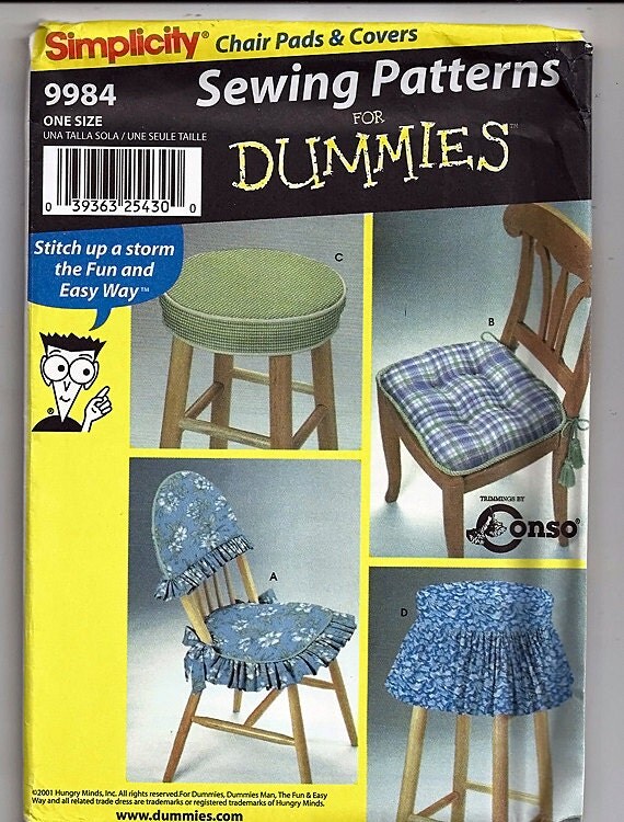 Chair Pads & Covers / Original Simplicity Uncut Sewing
