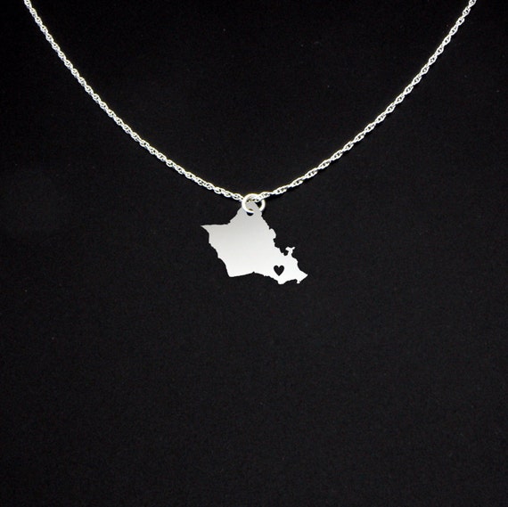 Oahu Necklace Oahu Gift Oahu Jewelry