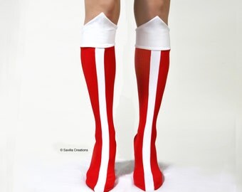 Wonder Woman Boots, bootlet shoe covers. Handmade original.