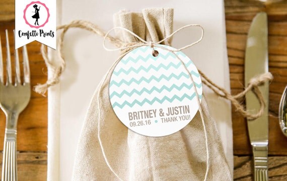 Wedding Favor Tags | Wedding Favor Tag | Personalized Wedding Favor Tag | Bridal Shower Favor Tag - MODERN Printable Il_570xn