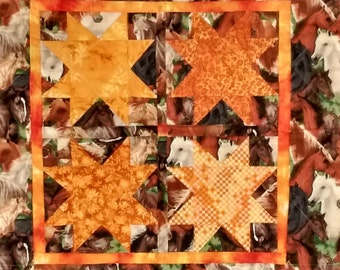 Blazing Sadddles Quilted Wall Hanging