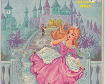 1960s Modern Promotions Cinderella UNUSED Vintage Coloring Book 29083