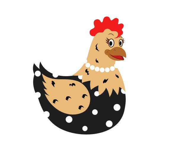 Download SVG Hen Chicken Cuttable File INSTANT DOWNLOAD for use