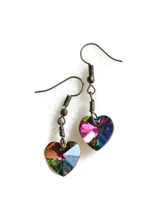 Items similar to valentine earrings heart earrings valentine jewelry