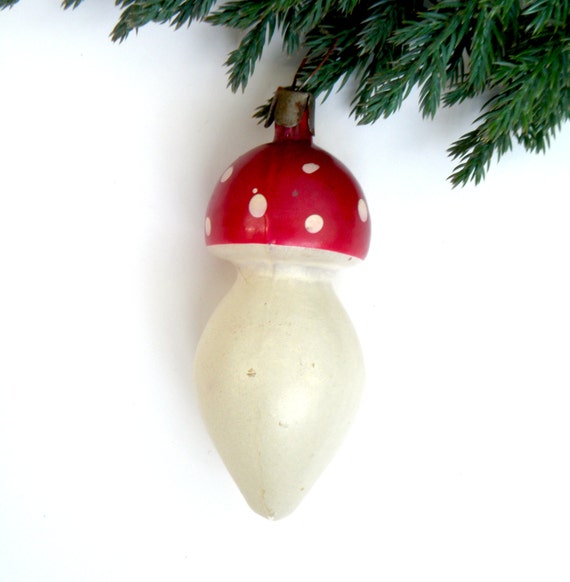red mushroom christmas ornament milk glass christmas red mushroom christmas ornament milk glass christmas