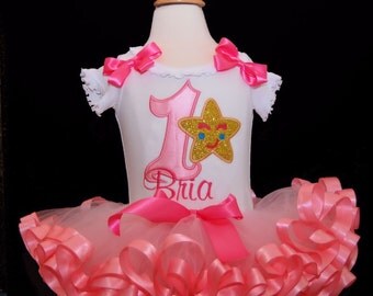 1st birthday girl outfit, baby tutu dress, twinkle twinkle little star, first birthday outfit girl, ribbon trim tutu, cake smash outfit