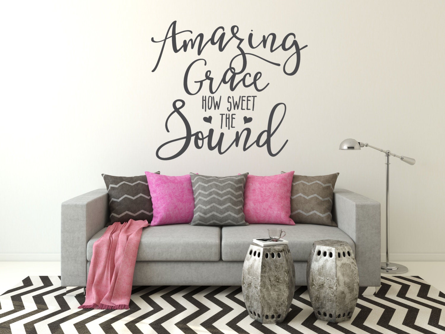 Wall Sticker Amazing Grace Wall Sticker by AmandasDesignDecals