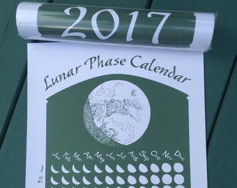 Lunar Phase Calendars by OriginalLunarPhase on Etsy