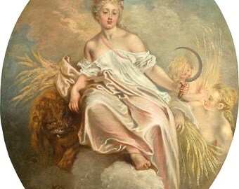 Jean-Antoine Watteau : "Ceres (Summer)" (c. 1717-1718) - Giclee Fine Art Print