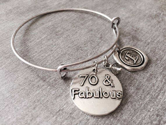 70 And Fabulous 70th Birthday Birthday Charm Silver By SAjolie