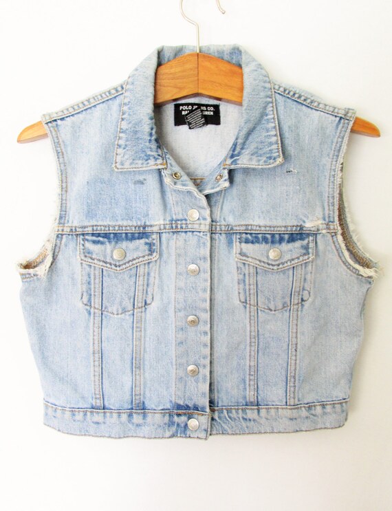 ralph lauren jean vest