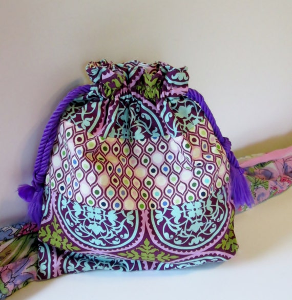 Teachers Gift Drawstring Pouch Womens Handmade by ClemmieVs