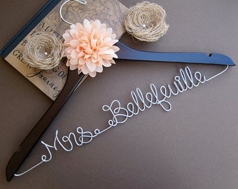 SALE Wedding Hanger / Bridesmaid gift / Bridal Hanger / Bridal Shower Gift / Bridal Party / Maid of Honor / Graduation Gift/