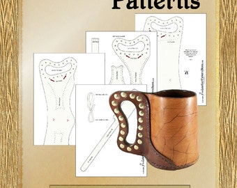 Archery Arm Guard PDF pattern for leather by leatherpatternstore