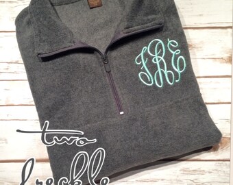 Monogram Fleece, Monogram Pullover, Monogram Clothing, Fleece Pullover, Monogrammed Pullover, Half Zip Pullover