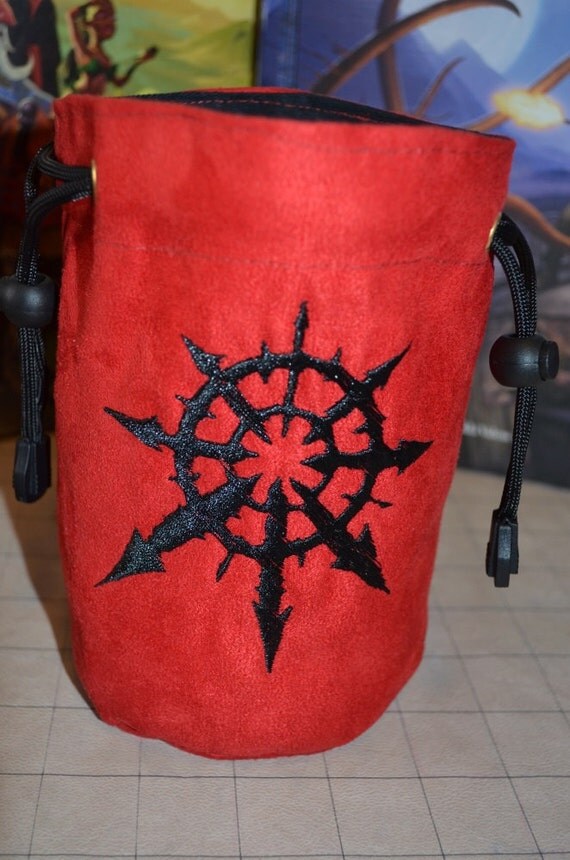 Dice Bag custom Embroidery Warhammer 40K eye of by UberDungeon